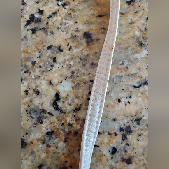 White Genuine Snake Skin and Leather Crossbody Bag Purse - Picture 9 of 13